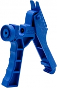 Lochzange blau/weis, PE-Rohr weich DA16, DA20mm, Lochung 3mm